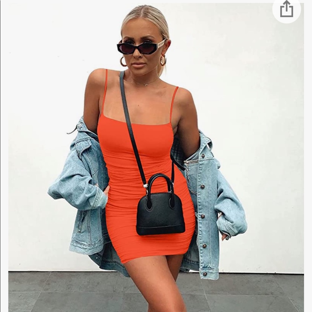 Tight Orange Dress